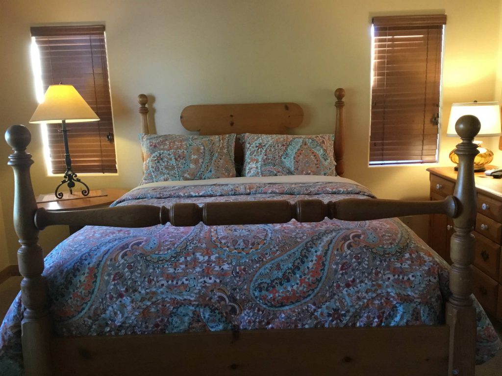 Master Bedroom at Zion River Resort